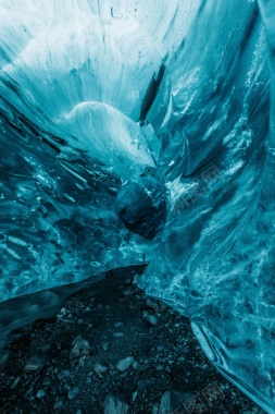 冰川蓝色蓝色蓝色冷色创意背景背景
