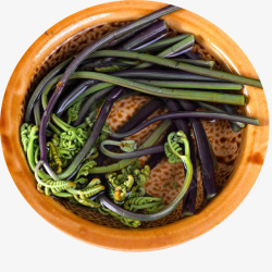 蔬菜野菜好吃的春天的蕨菜高清图片
