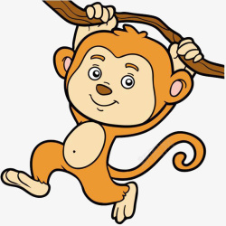 吊树枝的猴子吊树枝的小猴子高清图片