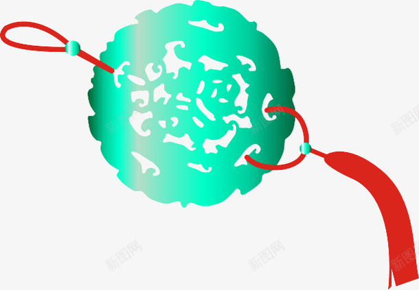 古代玉佩素材png免抠素材_新图网 https://ixintu.com 古代玉佩 古佩 古玉 古风 玉 玉佩 红色 绿色