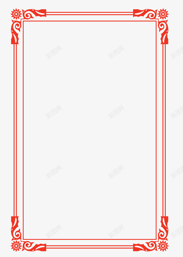 中国风线框线png免抠素材_新图网 https://ixintu.com 中国风 线框 古风 框