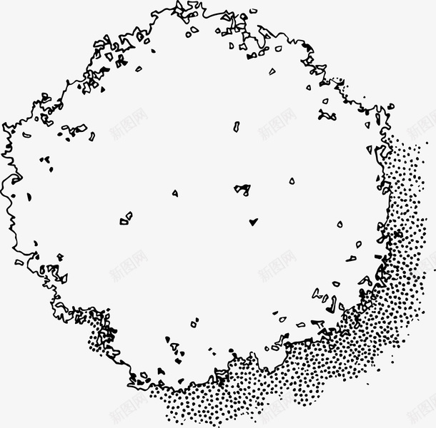 树木树冠黑白风手绘线稿带投影png免抠素材_新图网 https://ixintu.com 带投影 手绘 树冠 树头 树木 线稿 黑白风