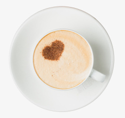 咖啡和茶咖啡爱心牛奶饮料高清图片