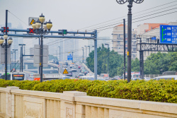 城市天气雾霾城市高清图片