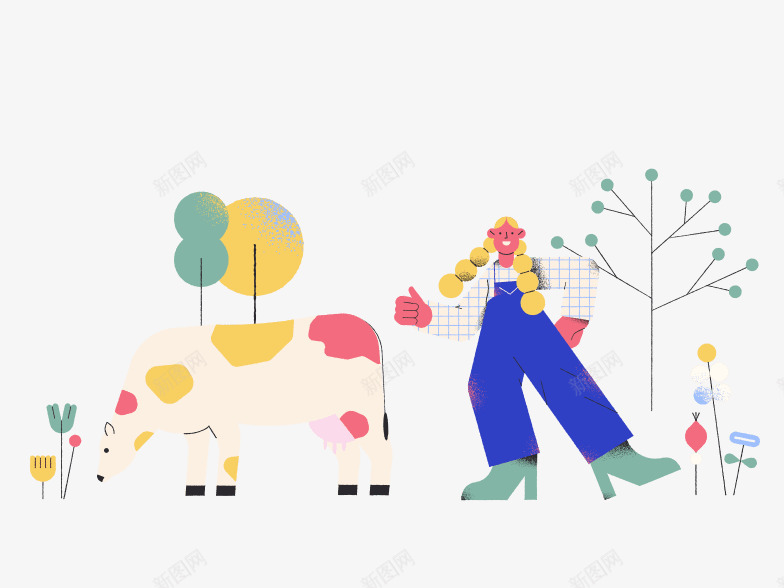 Pablo Style Vector Illustrations in  and SVG  Icons8 Illustrations插画png免抠素材_新图网 https://ixintu.com 插画