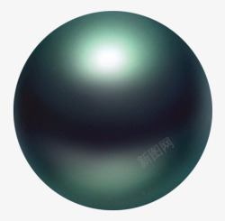 磨砂球3D立体面深绿色磨砂玻璃球高清图片