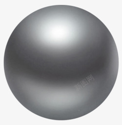 磨砂球3D立体面深灰色磨砂玻璃球高清图片