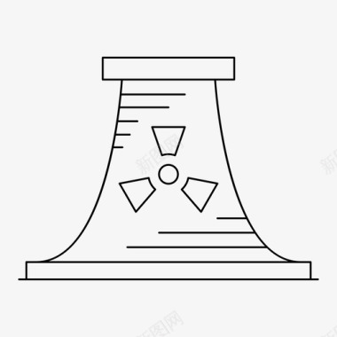 核能能源工业图标