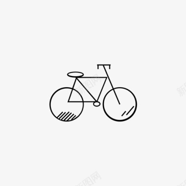 自行车活动夏天图标
