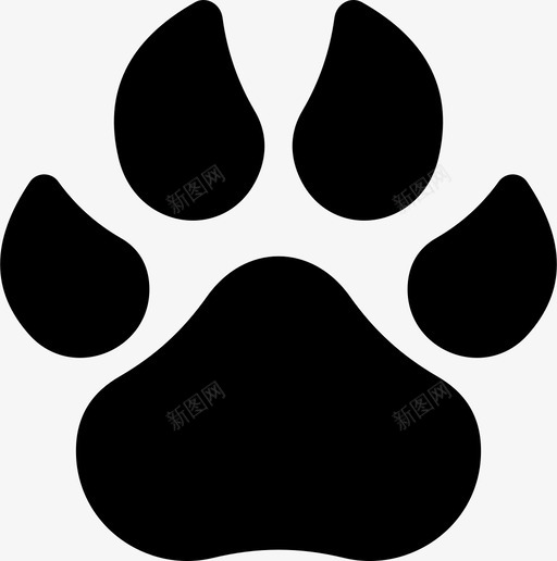 狗爪动物脚印svg_新图网 https://ixintu.com 动物 爪印 狗掌印 狗爪 脚印