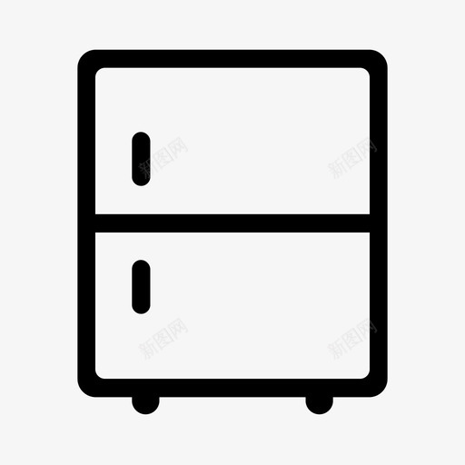 冰箱电器冷柜svg_新图网 https://ixintu.com 冷柜 冰箱 电器 厨房 家用电器