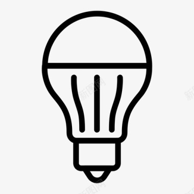 led灯泡能源灯图标
