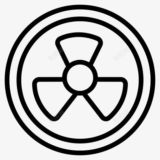 辐射危险标志放射性标志svg_新图网 https://ixintu.com 辐射 标志 放射性 危险 符号 符号化 化学 医疗 线图 图标