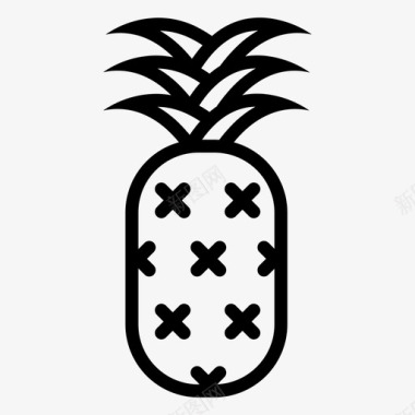 菠萝酸新鲜图标