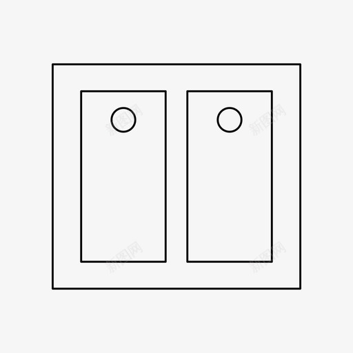 开关装置电svg_新图网 https://ixintu.com 装置 电子 开关 细线