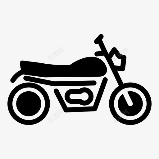 扰频器自行车摩托车svg_新图网 https://ixintu.com 摩托车 扰频 自行车 速度 运输 符号