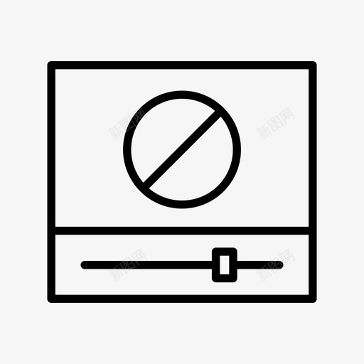 阻止禁止内容svg_新图网 https://ixintu.com 阻止 禁止 内容 媒体 视频 基本 图标