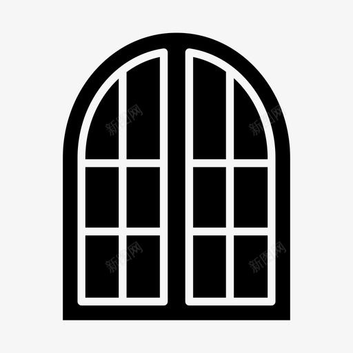 窗户装饰门svg_新图网 https://ixintu.com 窗户 装饰 玻璃 室内
