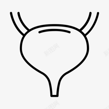 膀胱器官输尿管图标