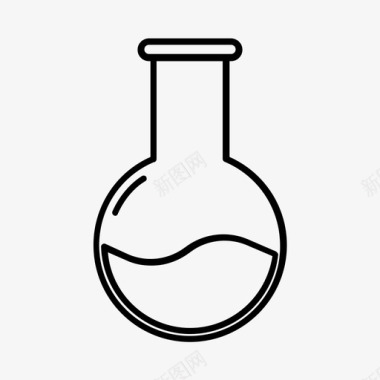 玻璃器皿瓶子化学图标