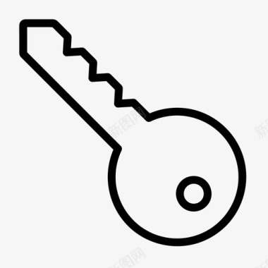家庭钥匙锁财产图标