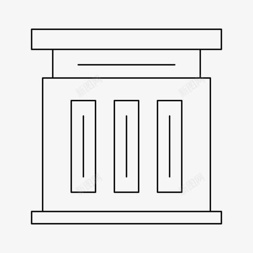 学院建筑领事馆svg_新图网 https://ixintu.com 建筑 学院 领事馆 博物馆 结构 细线