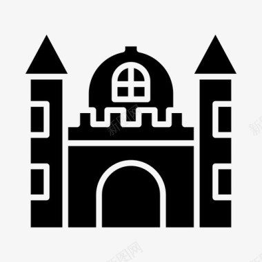 宫殿建筑物城堡图标