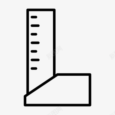 尺方文具图标
