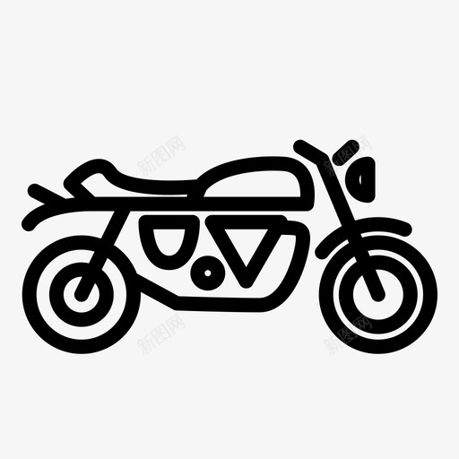 现代经典摩托车乘坐运输svg_新图网 https://ixintu.com 摩托车 现代 经典 乘坐 运输 运输车 车辆 轮廓