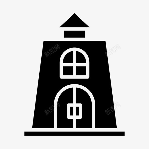 城堡建筑门svg_新图网 https://ixintu.com 建筑 城堡 堡垒 大门 实体