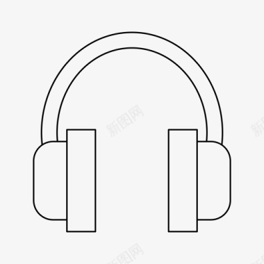 耳机乐器听力图标
