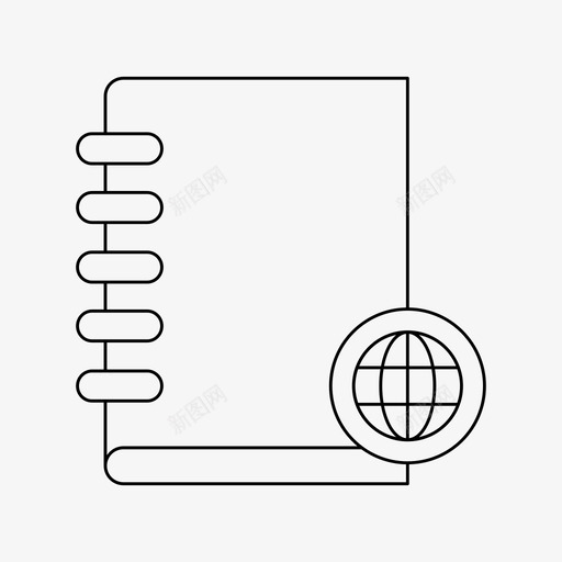 书教育地球仪svg_新图网 https://ixintu.com 教育 地球仪 图书馆 阅读 读书 细线 线条