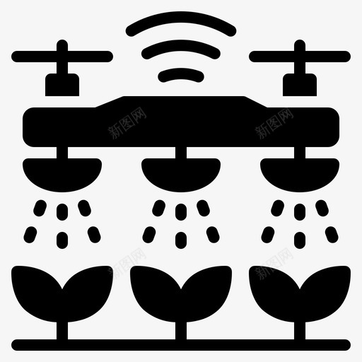 智能花园互联网植物svg_新图网 https://ixintu.com 智能 花园 互联网 植物 物物 联网 字形