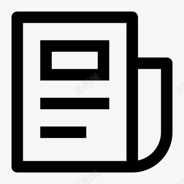 新闻文件信息图标