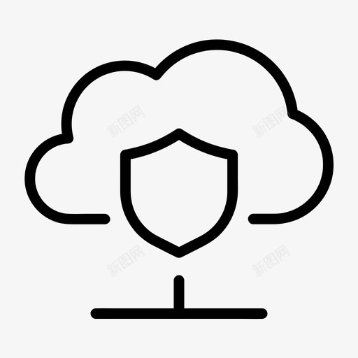 云安全数据库服务器svg_新图网 https://ixintu.com 安全 数据库 服务器