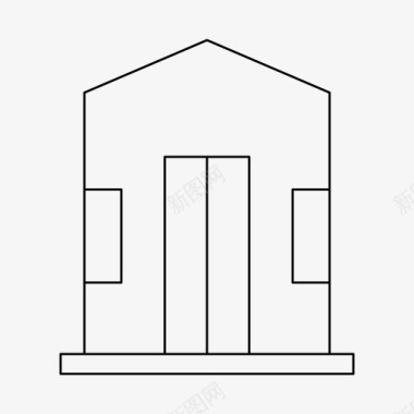 建筑住宿城市图标