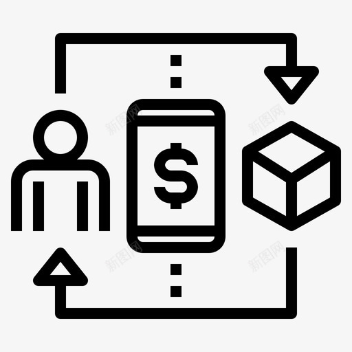 产品电子商务网上支付svg_新图网 https://ixintu.com 产品 电子商务 网上支付 网上购物 网上商店 购物 流媒体