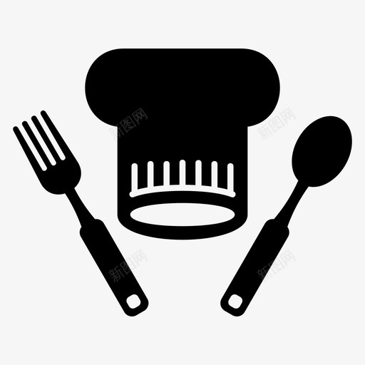 厨师帽烹饪食物svg_新图网 https://ixintu.com 厨师 烹饪 食物 厨房