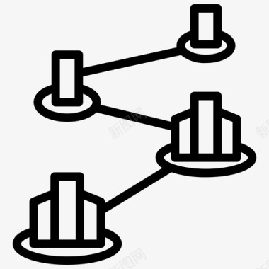 可扩展业务模型分支连接图标