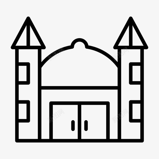 城堡建筑物堡垒svg_新图网 https://ixintu.com 城堡 建筑物 堡垒 大厦 宫殿 建筑