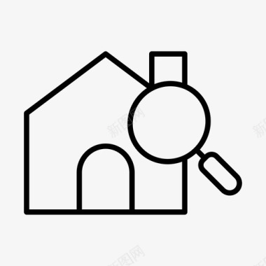 家庭搜索主页房子图标