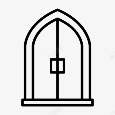 窗建筑门图标
