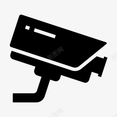 安全摄像头便利设施闭路电视图标