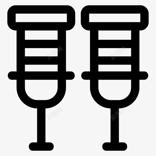 拐杖无障碍残疾svg_新图网 https://ixintu.com 拐杖 无障碍 残疾 移动 辅助 矫形 步行 支持