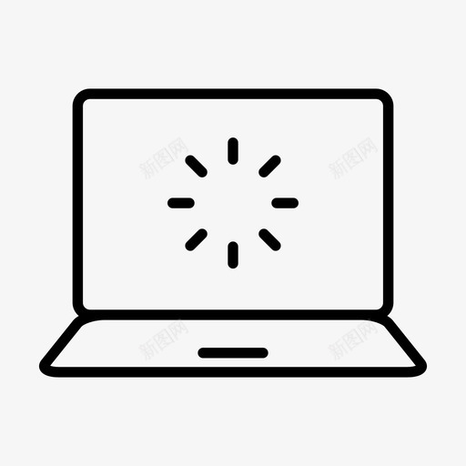 装载电脑笔记本电脑svg_新图网 https://ixintu.com 电脑 笔记本 装载 显示器 屏幕 线路