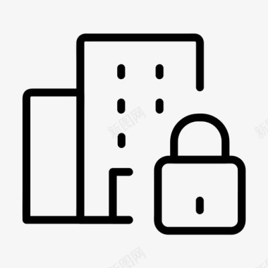 企业vpn锁安全图标