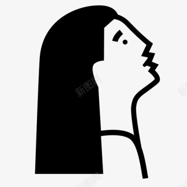 女人美女脸图标