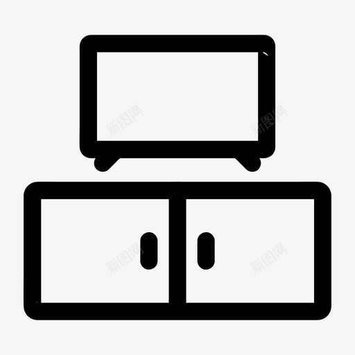 电视柜家具家居svg_新图网 https://ixintu.com 电视柜 家具 家居 室内 电视 单元