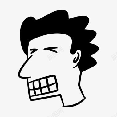 脸漫画头图标