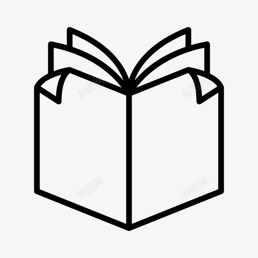 书文学小说svg_新图网 https://ixintu.com 文学小说 阅读 研究 书行